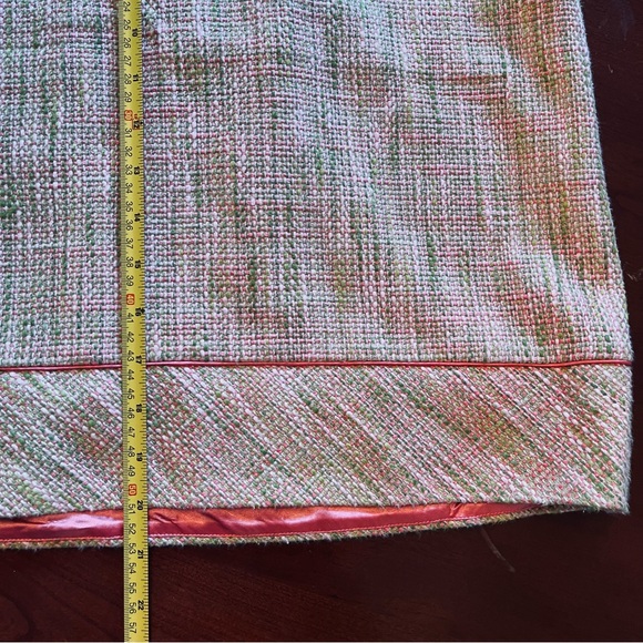 SIGRID OLSEN Tweed Designer Pink/Green Knee Length Pencil Skirt Sz 10 - Picture 8 of 8